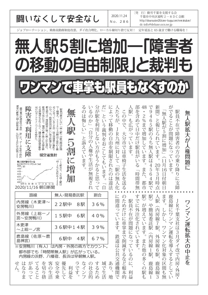 闘いなくして安全なし286号